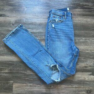 Abercrombie 90s Slim Straight Ultra High Rise Jeans Size 2 Curve Love 26